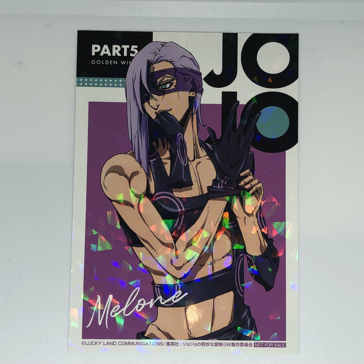 ジョジョの奇妙な冒険 メローネ ホログラム仕様 ブロマイドカード | K