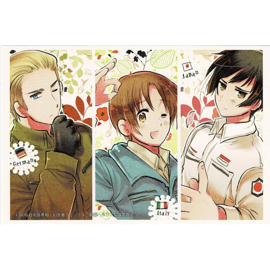 日丸屋秀和『銀幕 ヘタリア』 前売り券特典 ポストカード 同盟