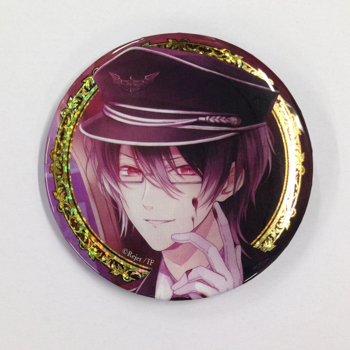 逆巻レイジ　ディアラバ DIABOLIK LOVERS 缶バッジ　ホロ イタミ有・裏ヘコミ有】DIABOLIK LOVERS 逆巻レイジ 缶バッジ