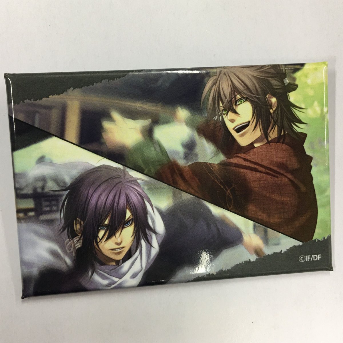 薄桜鬼　スクエア　缶バッジ　風間　斎藤　沖田 薄桜鬼 真改 黎明録 斎藤一 ＆ 沖田総司 缶バッジ スクエア缶バッジ