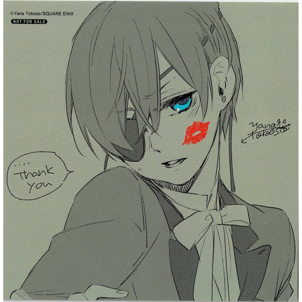 枢やな 『黒執事 Black Label』 イラストカード シエル | K 枢やな 『黒執事 Black Label』 イラストカード シエル | K