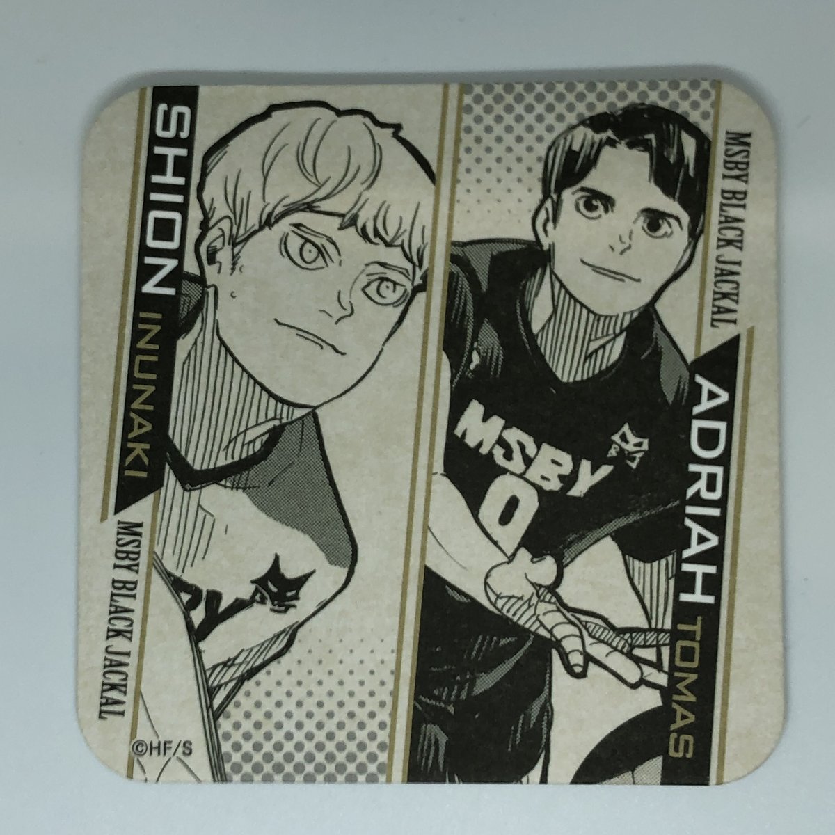 ハイキュー!! 犬鳴 シオン＆アドリア・トマス アートコースター 第4弾