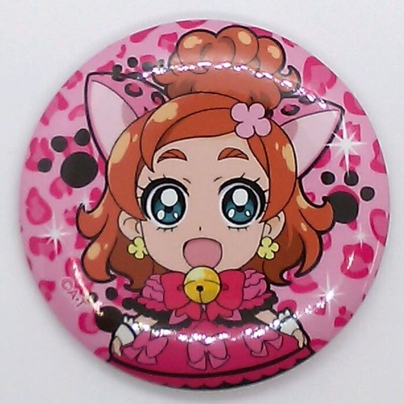 GO！プリンセスプリキュア キュアフローラ 春野はるか ぱんさ〜ぴんく 缶バッジ プリキュア キュアフローラ はるか ぱんさ～ぴんく 第2弾 缶バッジ | K