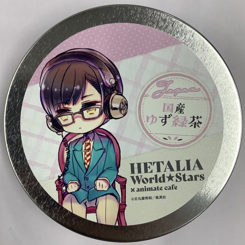 ヘタリア 缶バッジ カフェ 伊のみ 傷み有り】日丸屋秀和『ヘタリア World☆Stars』 アニメイトカフェ 缶