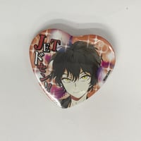 【キズ有】ディア♥ヴォーカリスト　ユゥ　ハート缶バッジ