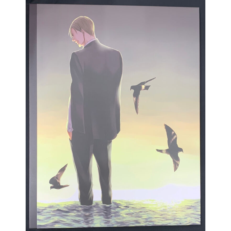 台湾版　囀る鳥は羽ばたかない　ヨネダコウ　ファイル　複製サイン入りミニポスター ヨネダコウ「囀る鳥は羽ばたかない」A4キャラファイングラフ