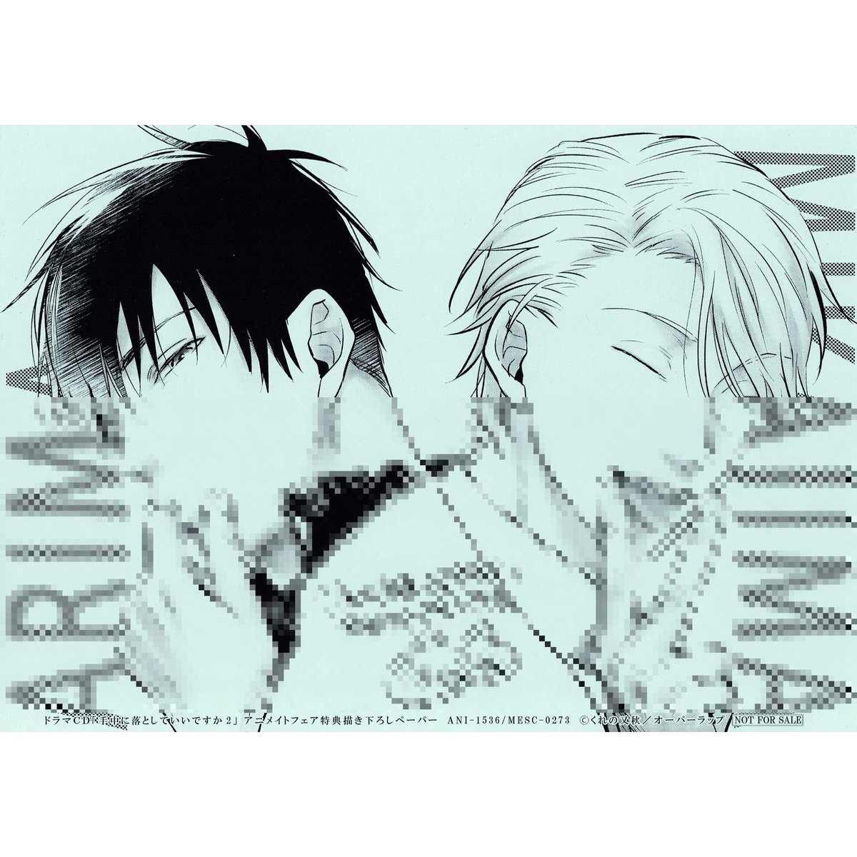 くれの又秋『手中に落としていいですか』 ドラマCD2巻 アニメイト特典 