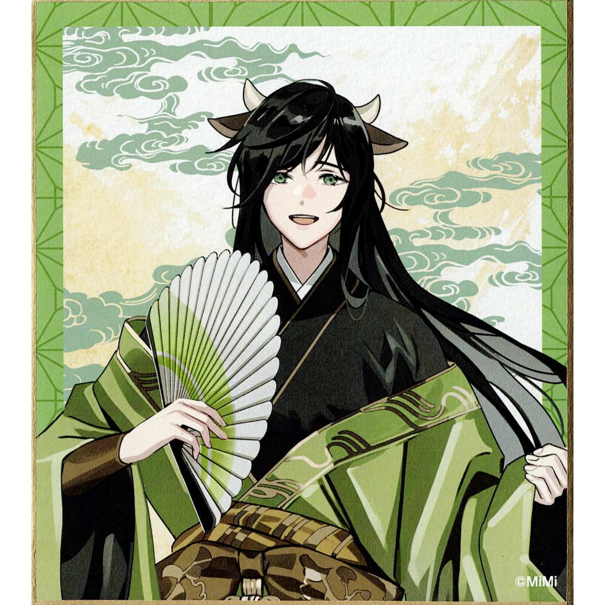 ラジドラ魔道祖師（MiMi）五周年記念展　チケット風キラキラカード　江澄　金凌 ラジドラ魔道祖師（MiMi）五周年記念展 チケット風キラキラ
