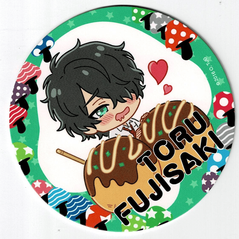 ヤリチンビッチ部　おげれつたなか　藤咲透　モリモーリ学園　エモカフェ　コースター ヤリチンビッチ部 おげれつたなか 藤咲透 モリモーリ学園