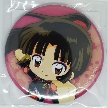 犬夜叉 スクエア缶バッジ ペアストラップコレクション 珊瑚 雲母