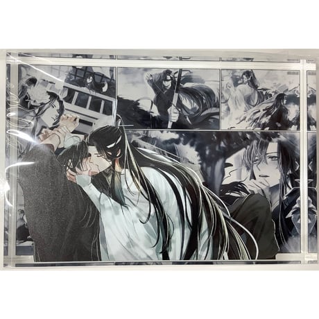魔道祖師　五周年記念展　スクエア缶バッジ　② 墨香銅臭『魔道祖師』 ラジドラ魔道祖師（MiMi） 五周年記念展