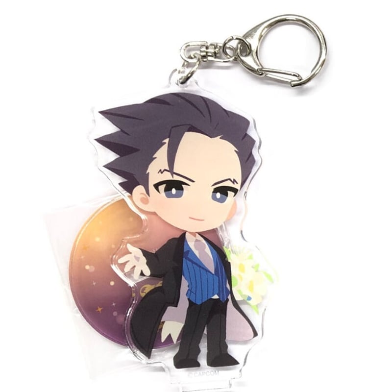 逆転裁判 カプコンカフェ 3rd アクリルスタンド キーホルダー 成歩堂