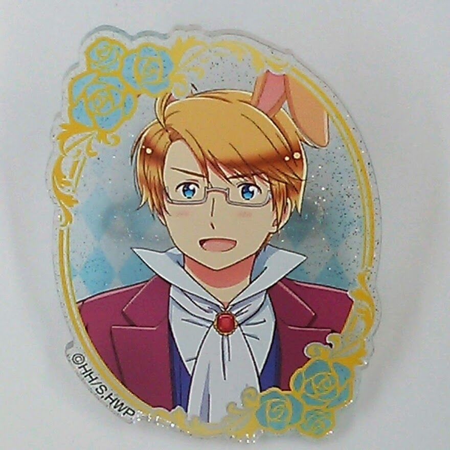 新品未開封】ヘタリア ラメ アクリルバッジ トレーディング 不思議の国