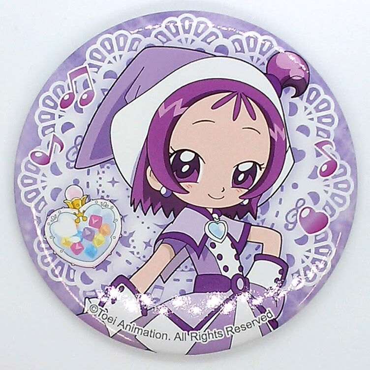 裏面ヘコミ有】おジャ魔女どれみ 瀬川おんぷ 台湾限定 缶バッジ | K