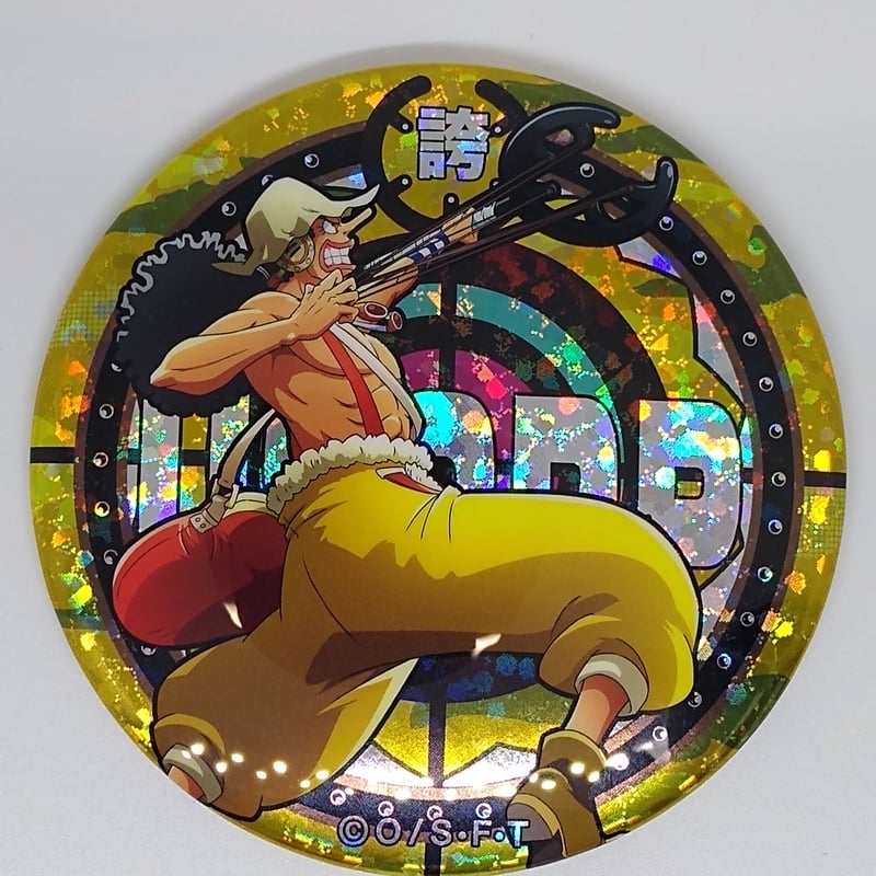 ワンピース 缶バッチ ウソップ ONE PIECE 缶バッジ テレビクルー フジ