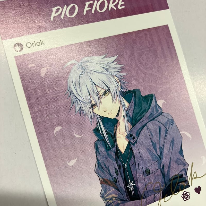 色あせ有】ピオフィオーレの晩鐘 オルロック 署名入りメッセージカード