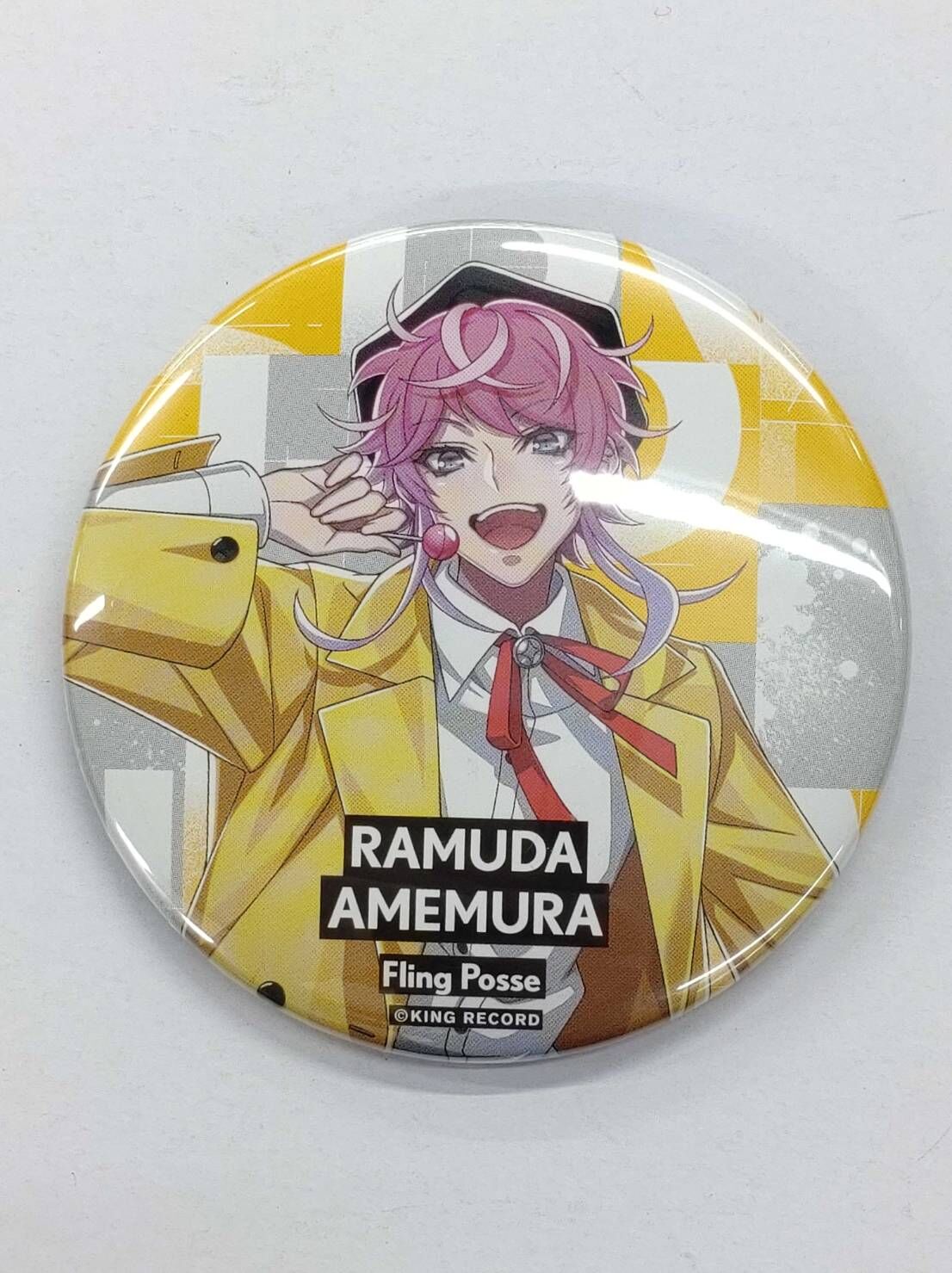 ヒプノシスマイク 6th anniversary Party 75mm缶バッジ 飴村乱数 |