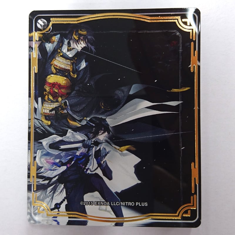 舞台 刀剣乱舞　５周年展　三日月宗近 アクリルカード・缶バッジ 舞台 刀剣乱舞 5周年展 三日月宗近 アクリルカード・缶バッジ