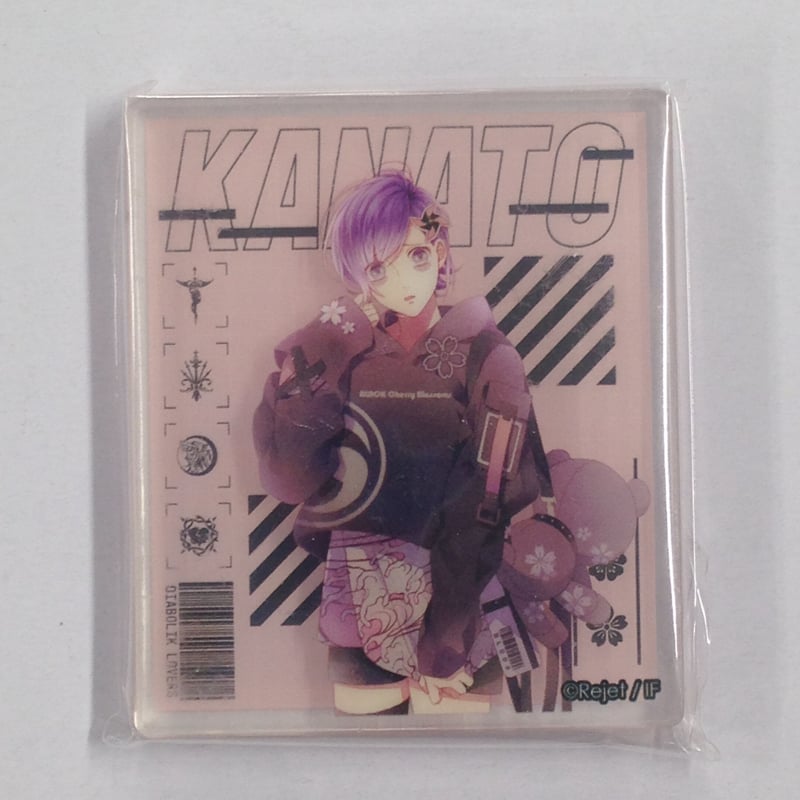 ディアラバ DIABOLIKLOVERS 缶バッジ アクリルブロック カナト