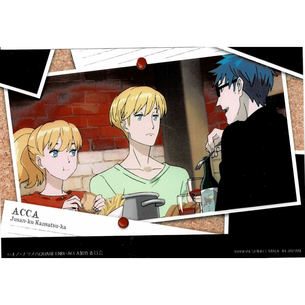 プリントキャラマイド　ACCA13区監察課　オノ・ナツメ　ブロマイド　ジーン オノ・ナツメ 『ACCA13区監察課 』 ブロマイド ニーノ ジーン ロッタ