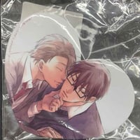 折れ有り】 あべ美幸 『SUPER LOVERS』 抽プレ 複製サイン入り 色紙
