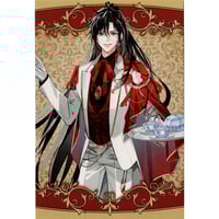 魔道祖師 カラ鉄 色紙コンプセット 大河幻想ラジオドラマ「魔道祖師」×カラオケの鉄人 ミニ色紙 藍