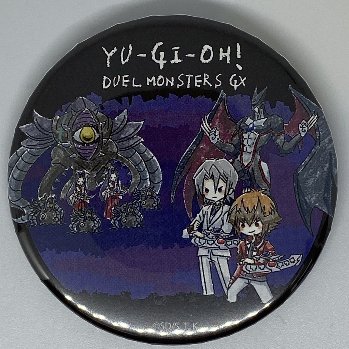 遊戯王GX エド・フェニックス グッズ 缶バッジ 遊戯王GX 等身缶バッジ エド・フェニックス コラボカフェBLANC