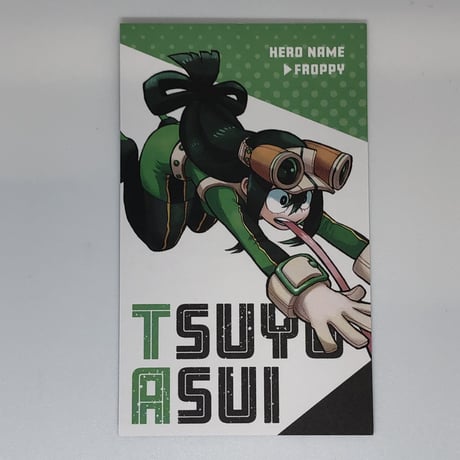 蛙吹梅雨 名刺カード 106枚 僕のヒーローアカデミア ヒロアカ展 名刺 蛙吹梅雨 - メルカリ