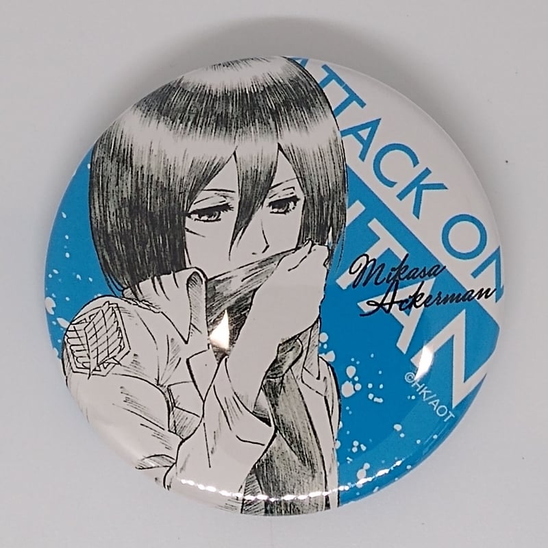 進撃の巨人 ミカサ 缶バッジ WIT STUDIO ミカサ 缶バッジ 進撃の巨人 witstudio