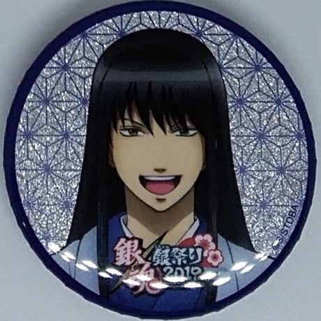 未使用美品】桂小太郎　ヴィレッジヴァンガード ヴィレヴァン スクエア缶バッジ 未使用美品】桂小太郎 ヴィレッジヴァンガード ヴィレヴァン