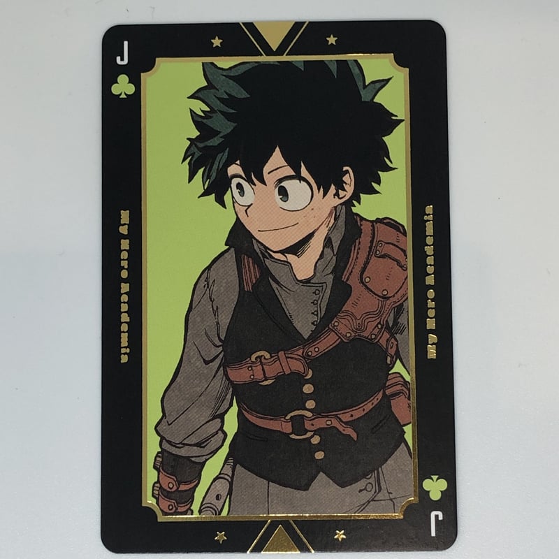 僕のヒーローアカデミア 緑谷 出久 箔押しトランプ（バラ） | K-BOOKS 