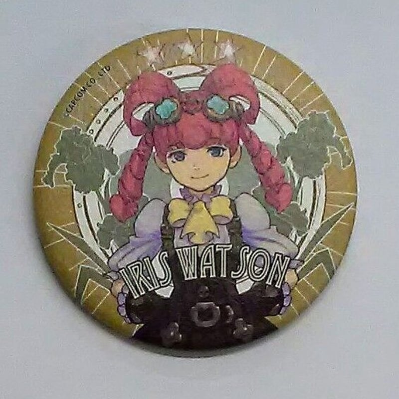逆転裁判 大逆転裁判×なぞともカフェ オリジナル和紙缶バッジ ワトソン 