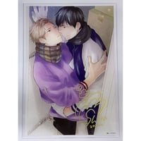 吉尾アキラ 『結んだ恋の伝え方』 発売記念展 クリアカード 【BLグッズ