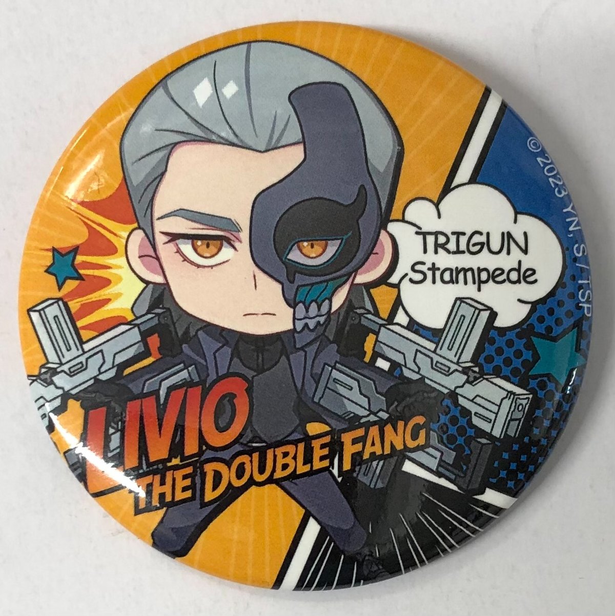 TRIGUN 原画展　トライガン　ヴァッシュ　缶バッジ TVアニメ『TRIGUN STAMPEDE』よりポップでクールなデザインの