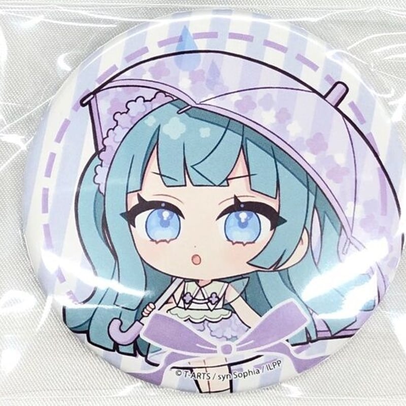 プリパラ ちり アイドルランドプリパラ グラフアート 缶バッジ 梅雨 
