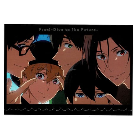 Free!　凛　宗介　遙　真琴　海外限定ポストカード Free! 遙 真琴 凛 宗介 海外限定ポストカード