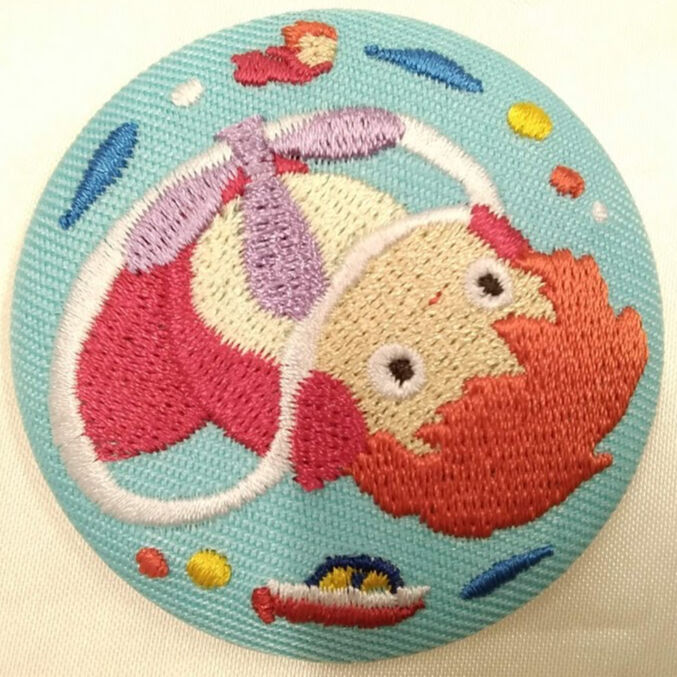 ジブリ】ポニョ 刺繍ブローチ | K-BOOKS 池袋 2次元グッズ通販