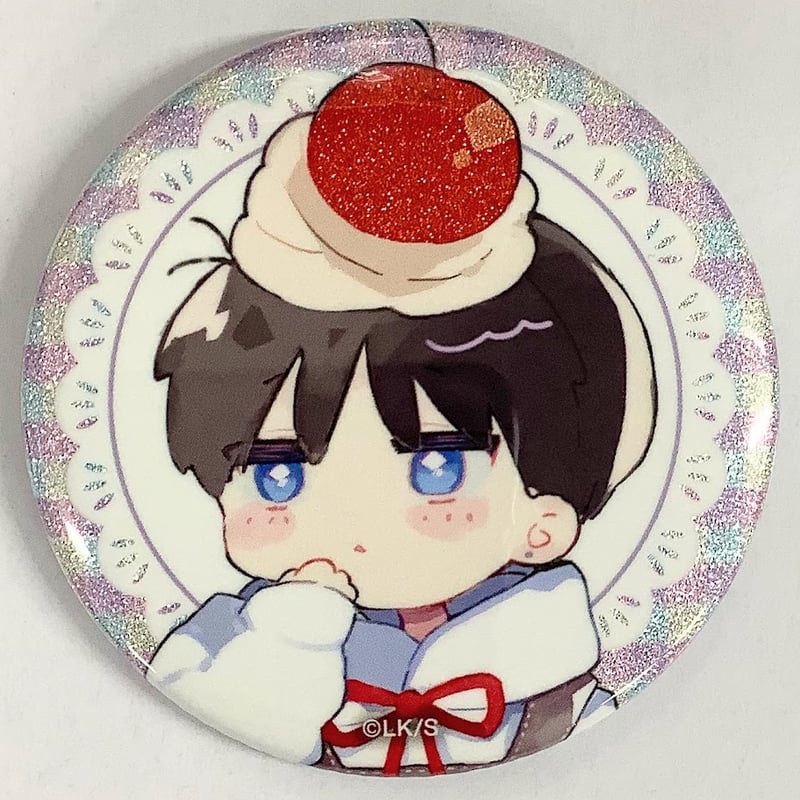 仔縞楽々 『ハレルヤベイビー』 カラオケの鉄人 缶バッジ 冬夏