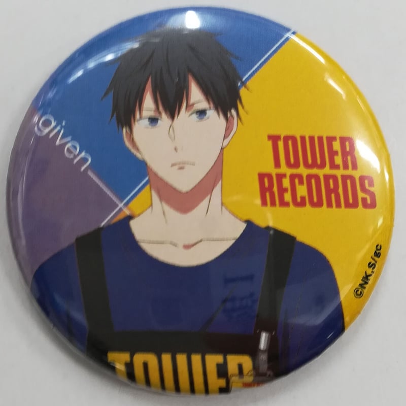 キヅナツキ『ギヴン』 TOWER RECORDS 缶バッジ 上ノ山立夏【BLグッズ