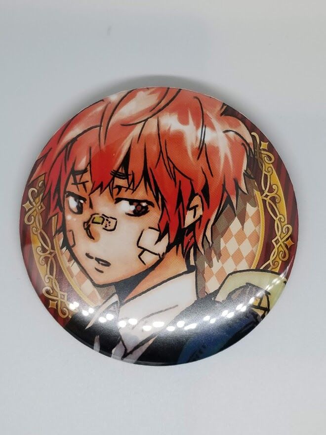 家庭教師ヒットマンREBORN! 古里炎真 コレクション缶バッジ～WJ50周年