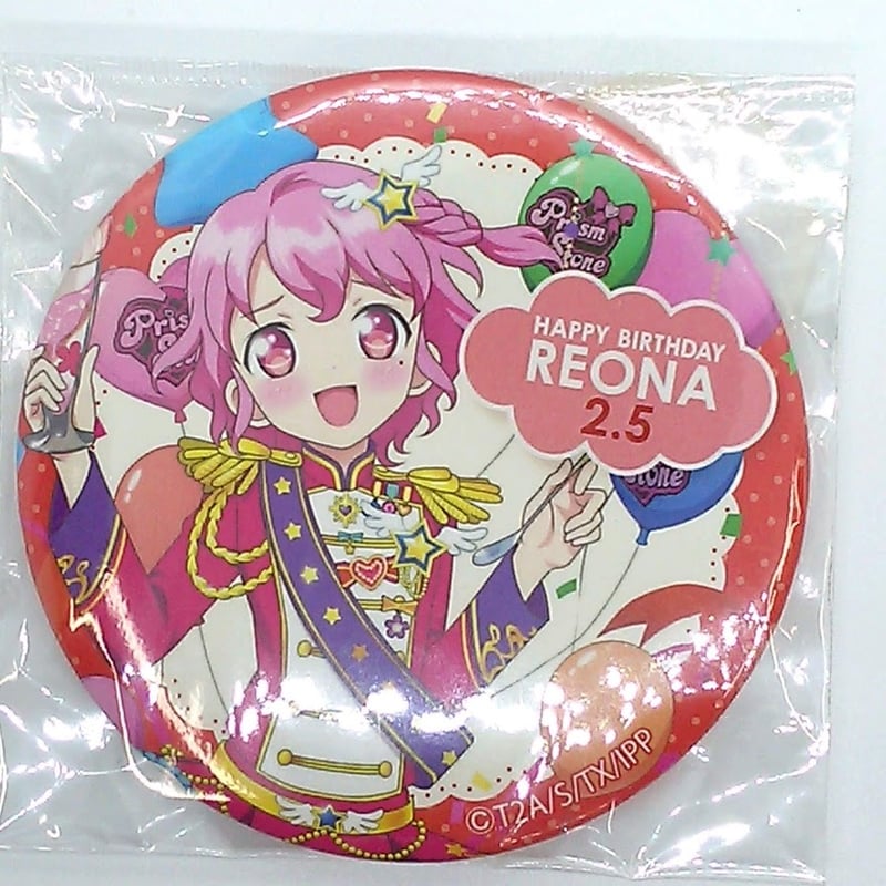 プリパラ レオナ・ウェスト ハピプリバースデー2020 缶バッジ | K