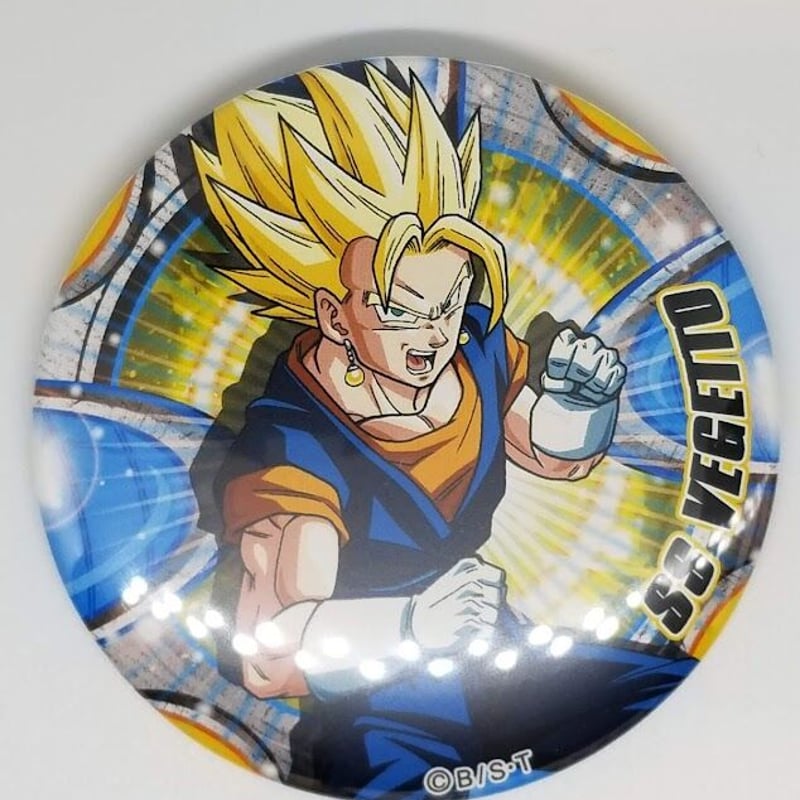 Dragonballz Vegetto button ベジット ドでか缶バッジ ドラゴンボール 超サイヤ人 ベジット ドでか缶バッジ | K-BOOKS 池袋