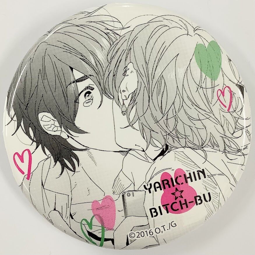 おげれつたなか『ヤリチン☆ビッチ部』 缶バッジ 藤咲(ジミー)＆百合
