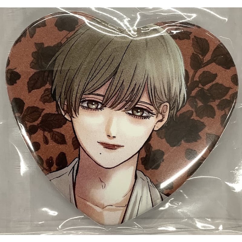 かきのたね 『双子と先生』 J庭55 ハート 缶バッジ 【BLグッズ】 | K