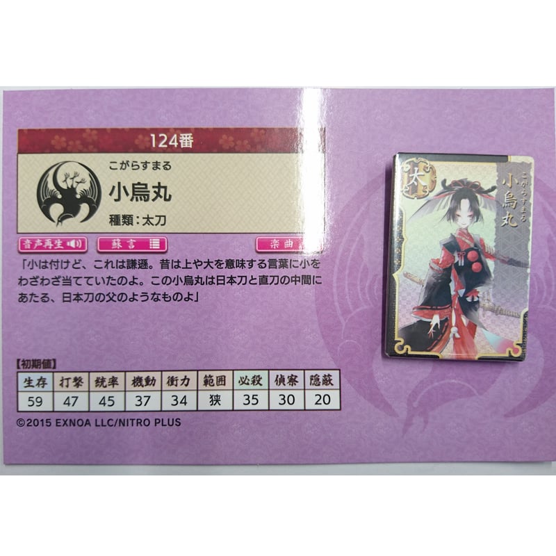 刀剣乱舞　刀帳缶バッジコレクション 刀剣乱舞ONLINE 刀帳缶バッジコレクション~其の6~（全10種
