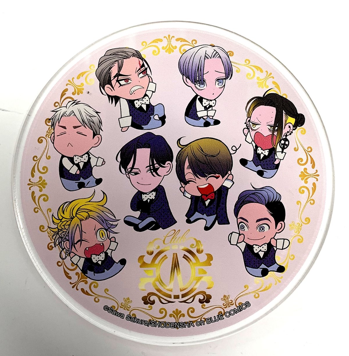 紗久楽さわ 『百と卍』× emo cafe アクリルコースター 秀吉 貞九郎【BL