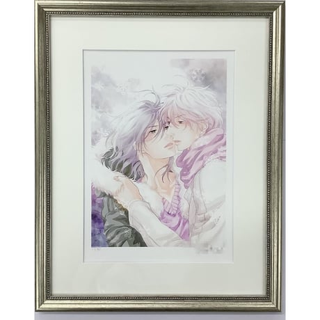 Γ 左京亜也『クロネコ彼氏シリーズ』 直筆サイン入り アートグラフ イタミ有り】左京亜也『クロネコ彼氏シリーズ』 直筆サイン入り