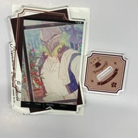 カプコンカフェ × 逆転裁判 4th 王室　缶バッジ 成歩堂龍一 逆転裁判 御剣怜侍＆成歩堂龍一 カプコンカフェ 缶バッジ | K