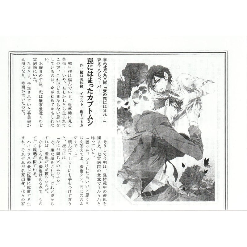 樋口美沙緒 街子マドカ『愛の罠にはまれ!』 サイン会配布 樋口美沙緒 街子マドカ『愛の罠にはまれ!』 サイン会配布