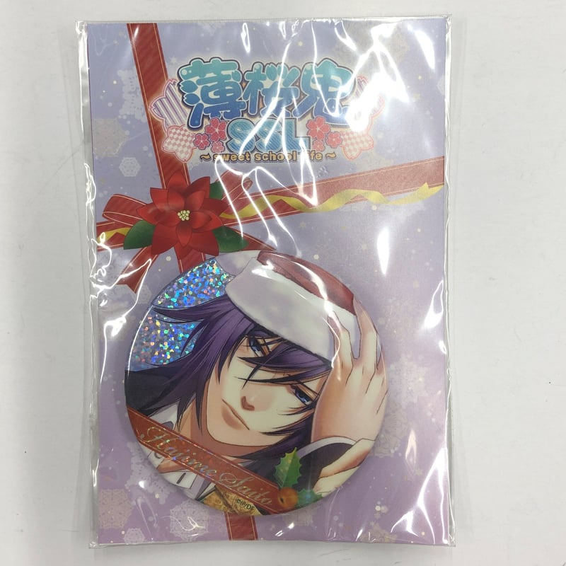 薄桜鬼 斎藤一 SSL クリスマス缶バッジ カード付き 薄桜鬼 カード 斎藤